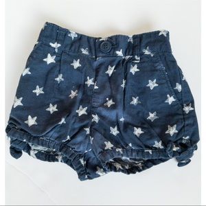 GAP 18-24 Navy Shorts with Stars